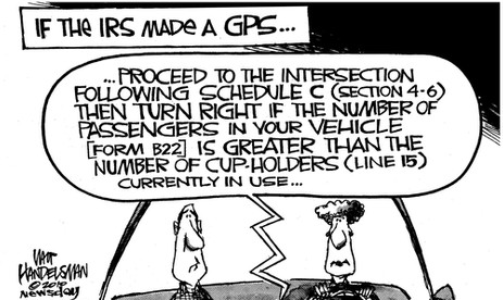 If the IRS made a GPS cartoon